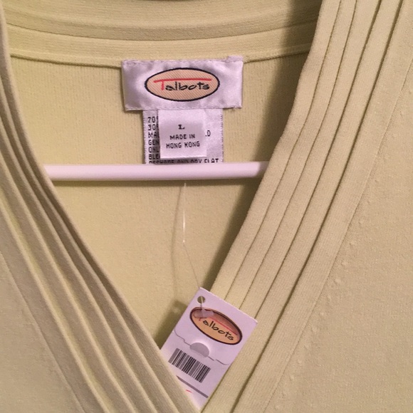 NWT Talbots lime sleeveless top - Picture 2 of 3